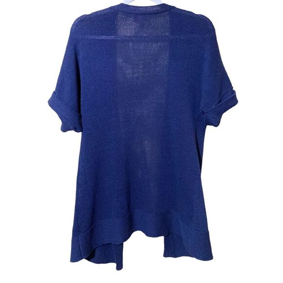 Lilly Pulitzer Navy Blue Dolman Sleeves Harbour Kimono Cardigan Sweater - Picture 3 of 6